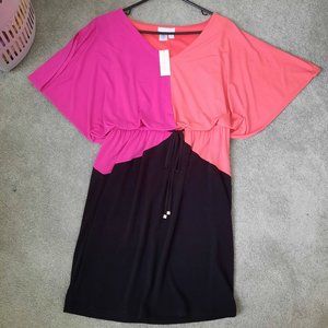 NWT New York and Company Colorblock Flowy Dress Medium